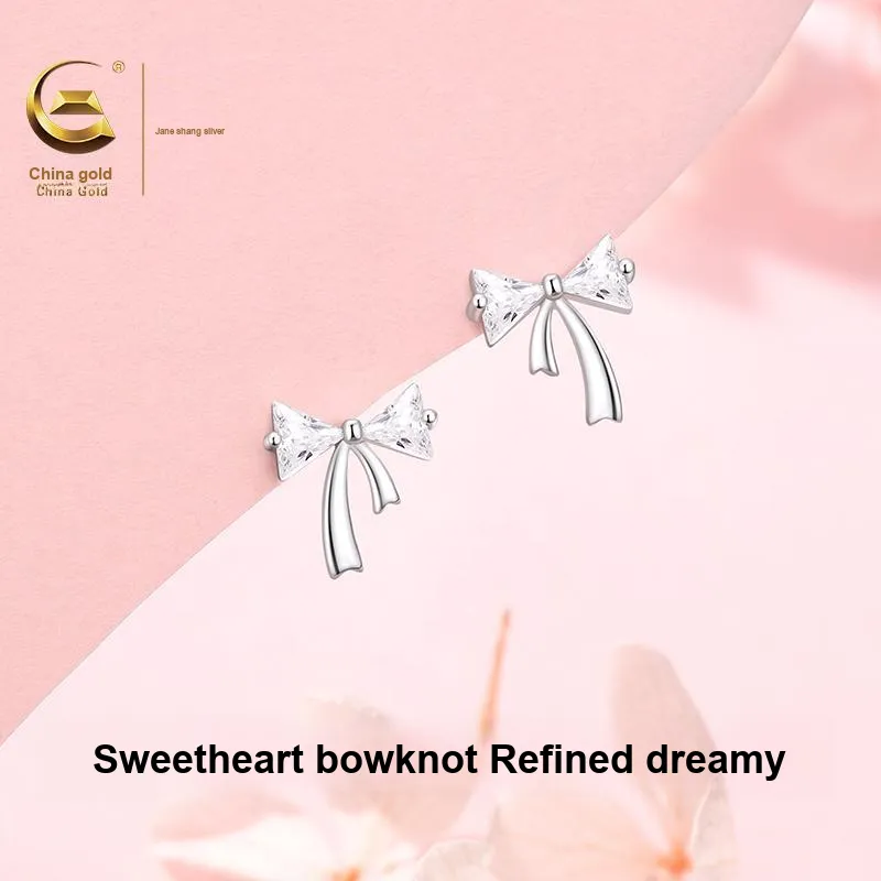 ZSY S925 Stud Earrings Women's Box-2