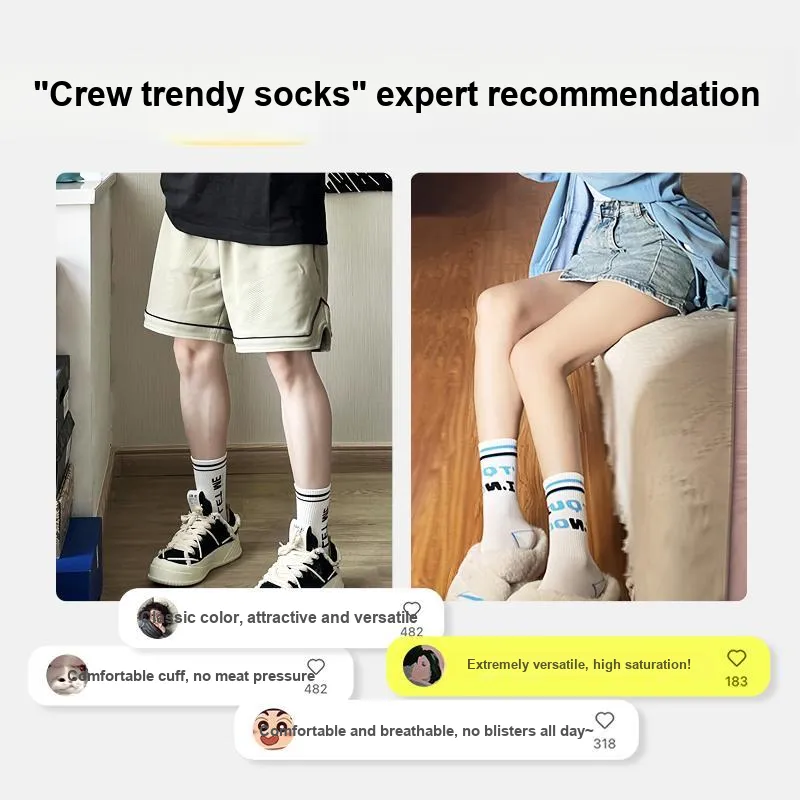 JKN Mid Calf Socks Unisex 5 Pack-3