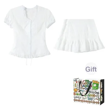 Dippanis Two Piece Skirt Sets Women's