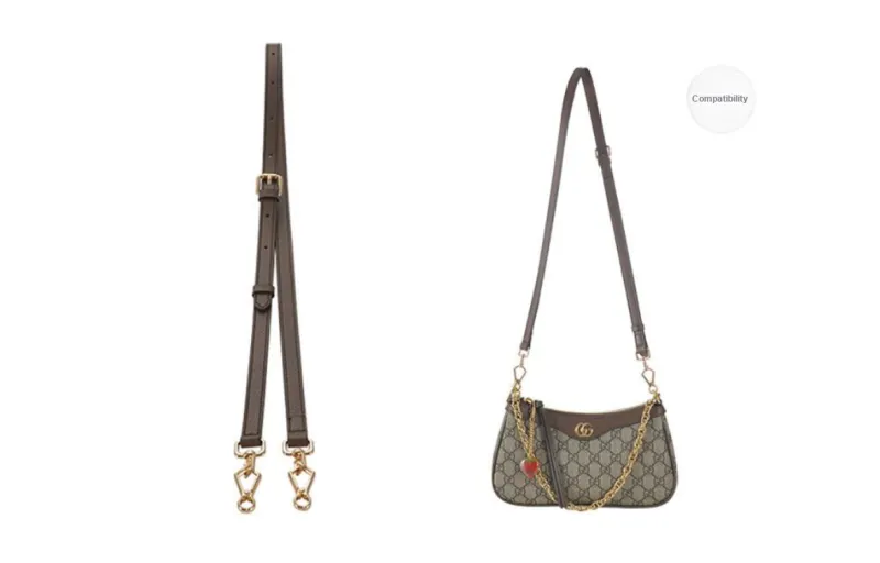 Lan Bao Fan Cow Leather 1955 Extended Length Belt Cross Backpack With Accessories Single Purchase Unisex Brown-14