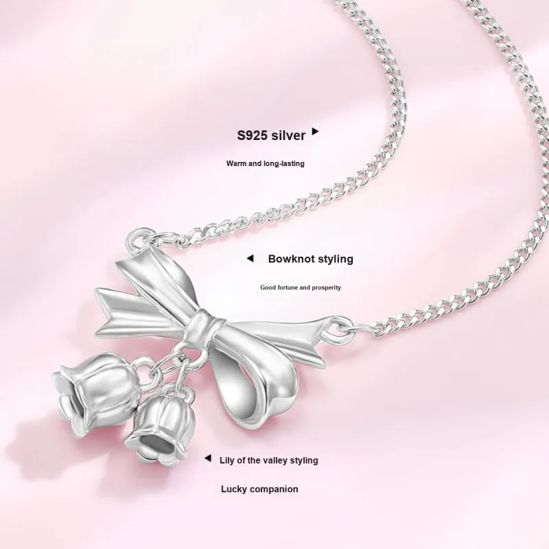 LUKFOOK JEWELLERY S925 Silver Necklaces Women's-5
