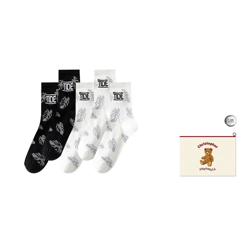 Caramella Mid-Calf Socks Men's Shopping Bag Combo Set-10