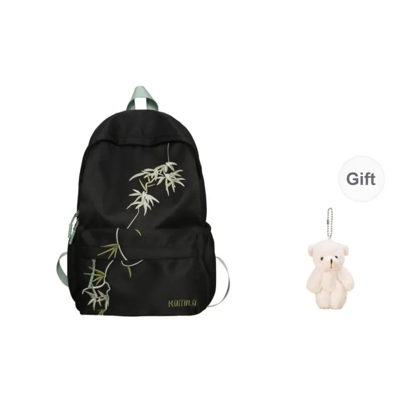 BRABOSTON Nylon Backpack Regular Unisex White/Black/Khaki-2