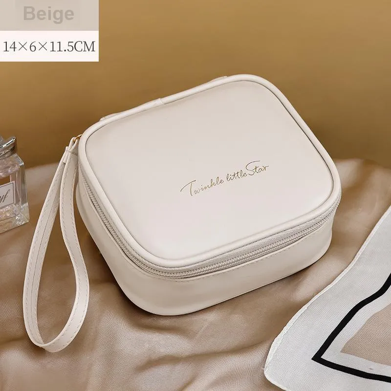 LETOO PU Makeup Bag Regular Women's Cream White-1