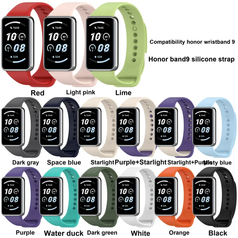 CHRROTA Honor 9 Compatibility Watch Band About 210mm Silicone Material-1