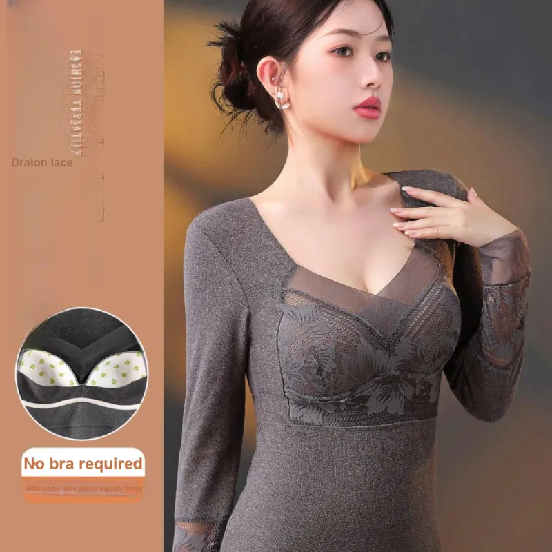 ROMANTIC·SPRING Thermal Tops Women's-1