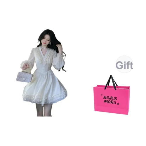 MORii Длинное платье с длинными рукавами женское