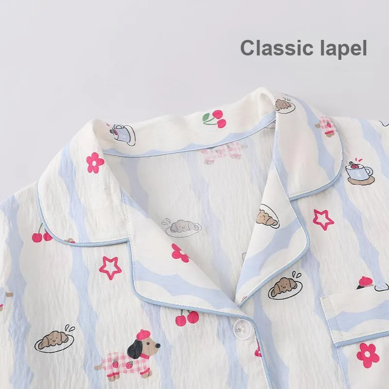 Top Melon Pajama Set Women's Image Color-3