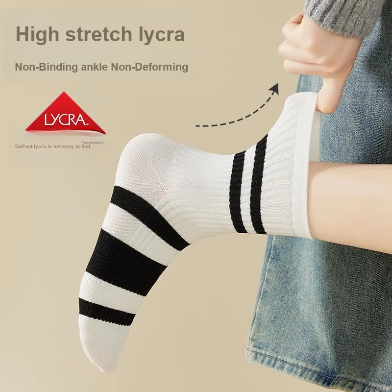 MIIOW Mid Calf Socks Unisex 5 Pack-16