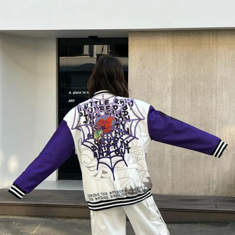 FireMonkey Baseball Jacket Unisex White-2