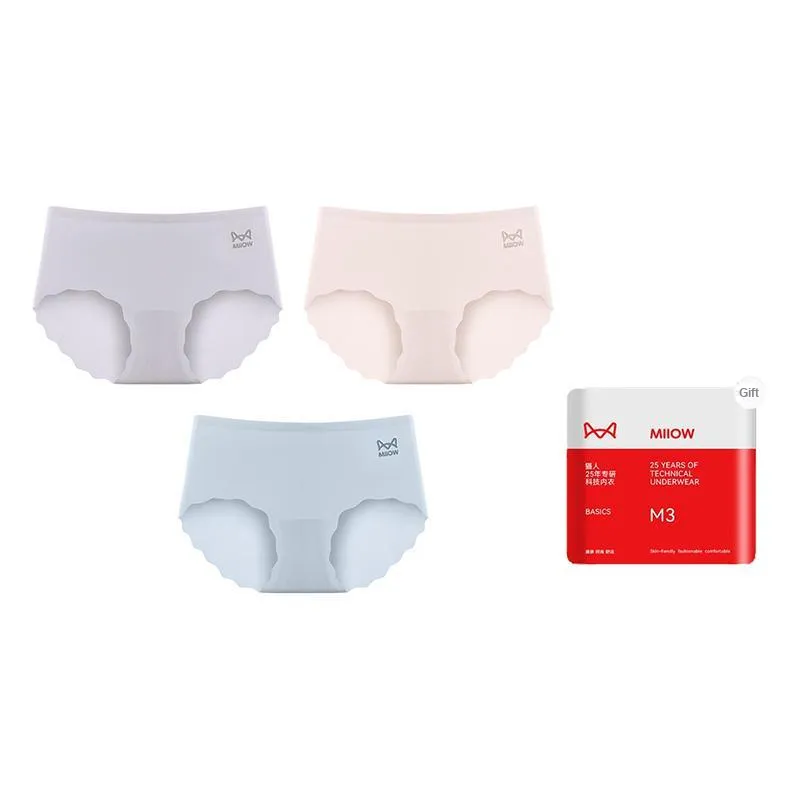 MIIOW Cool One Summer Series Underpants Summer Thin Women's Shopping Bag 3 Pack-8