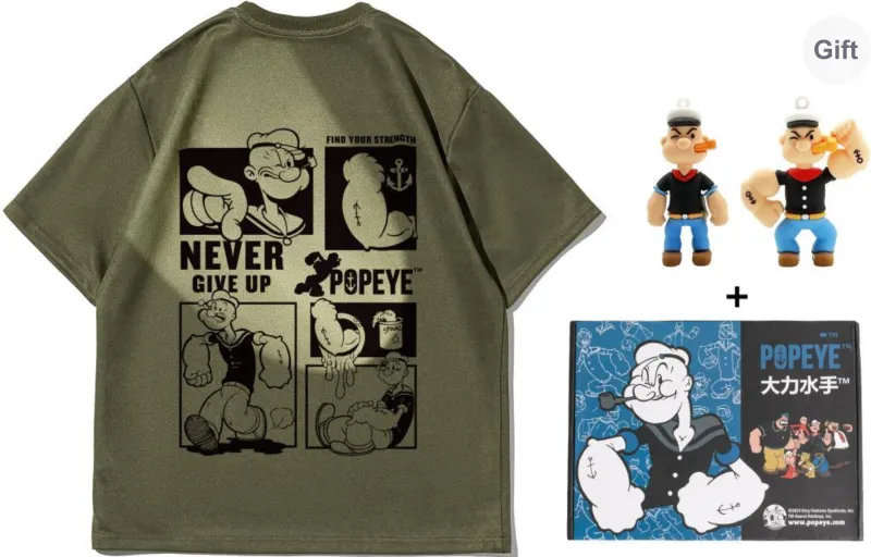 POPEYE Summer T Shirt Unisex Graduation Season Includes Gift Box Set-15