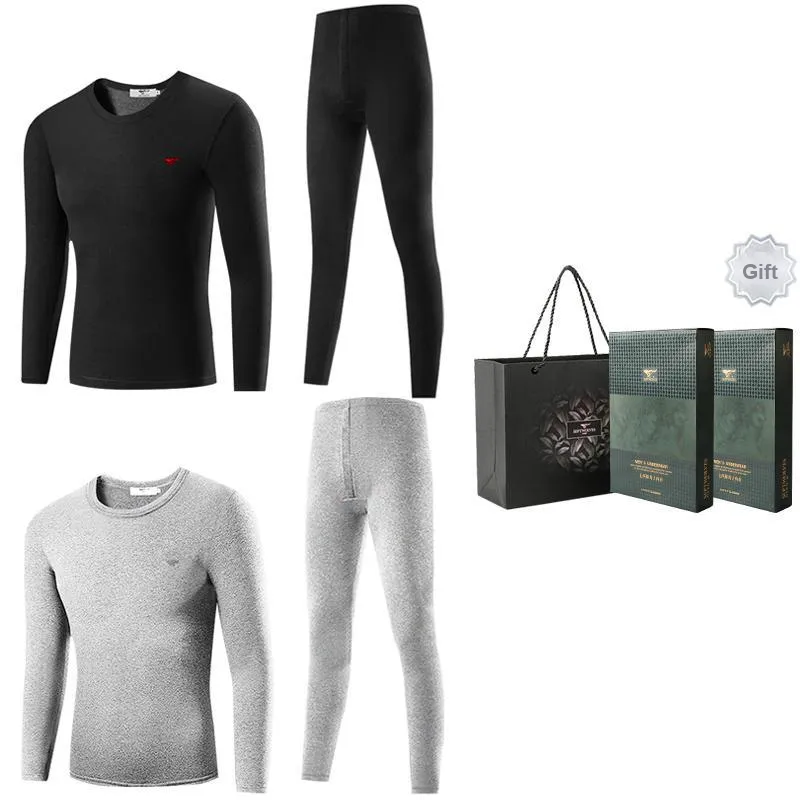 SEPTWOLVES Thermal Set Men's 2 Sets With Box Included-2