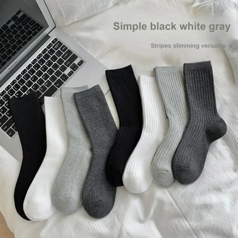 XXLLG Mid Calf Socks Women's 4 Pack-4