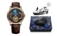 Rose Case Rose Dial Black Brown Leather Strap