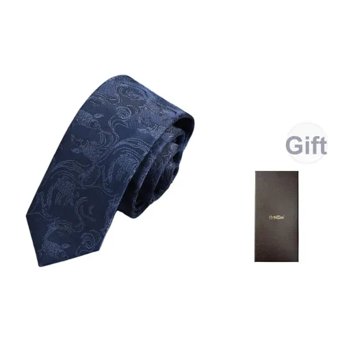 GOLDLION Полиэстер Мужские Галстуки Синий Серый