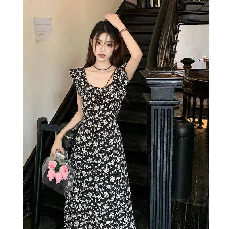 Mu Qingqing Short Sleeved Dress Women's-2
