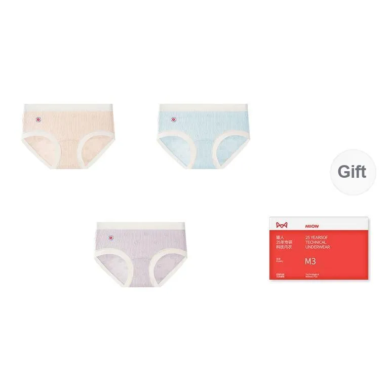 MIIOW Trend Party Series Underpants Women's Shopping Bag 3 Pack-9