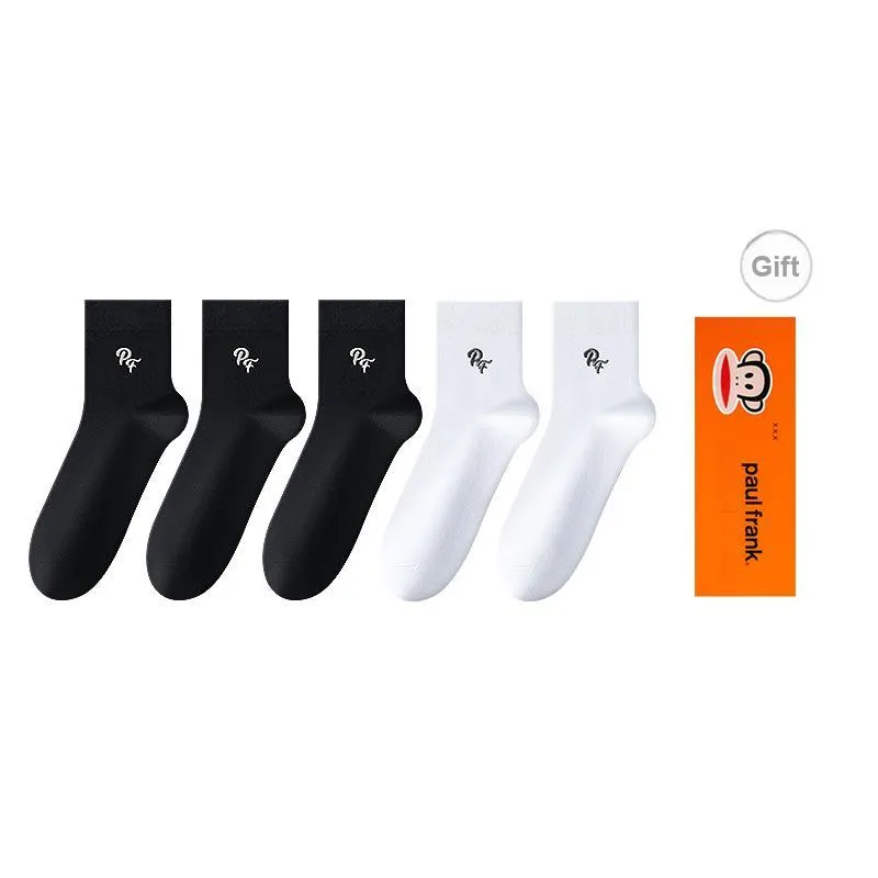 PAUL FRANK Mid Calf Socks Men's Box 5 Pack-26