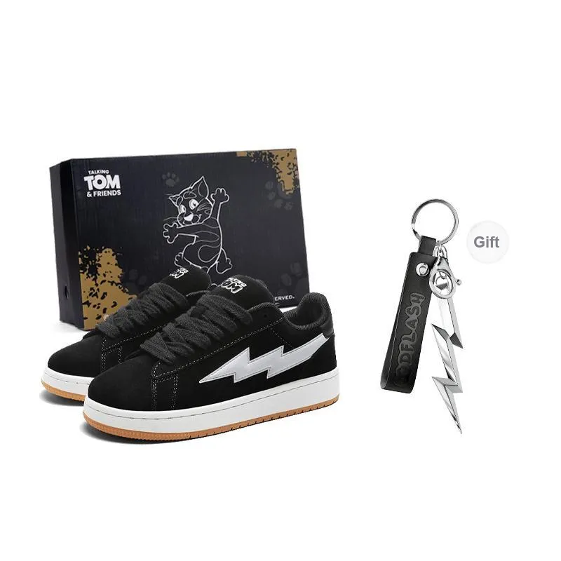 TALKING TOM Lightning Vengeance Storm Anti-Slip And Wear-Resistant Lightweight Low-Top Skateboard Shoes Unisex-6