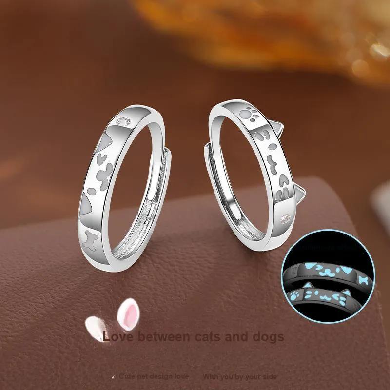 Anxious Copper Alloy Rings Unisex-1