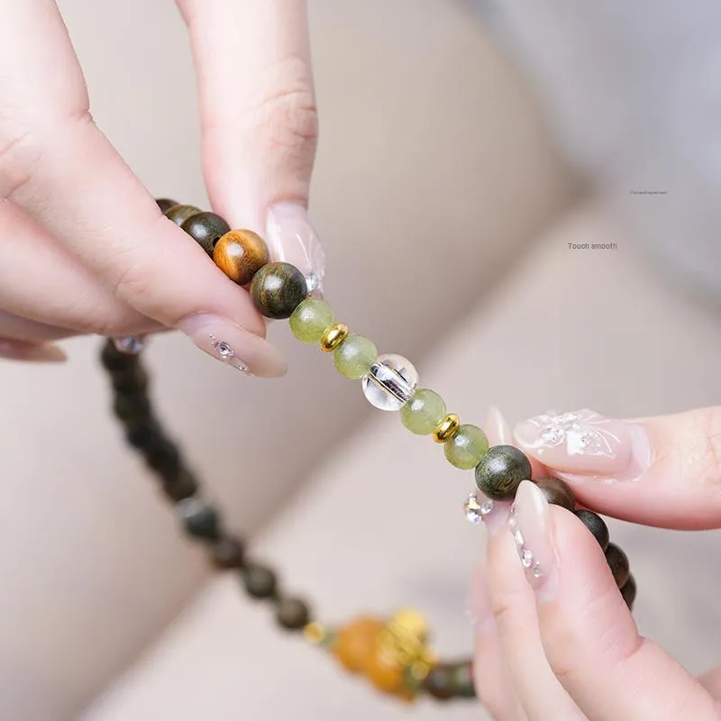 GUMUJIANG Green Sandalwood Bracelets Unisex-5