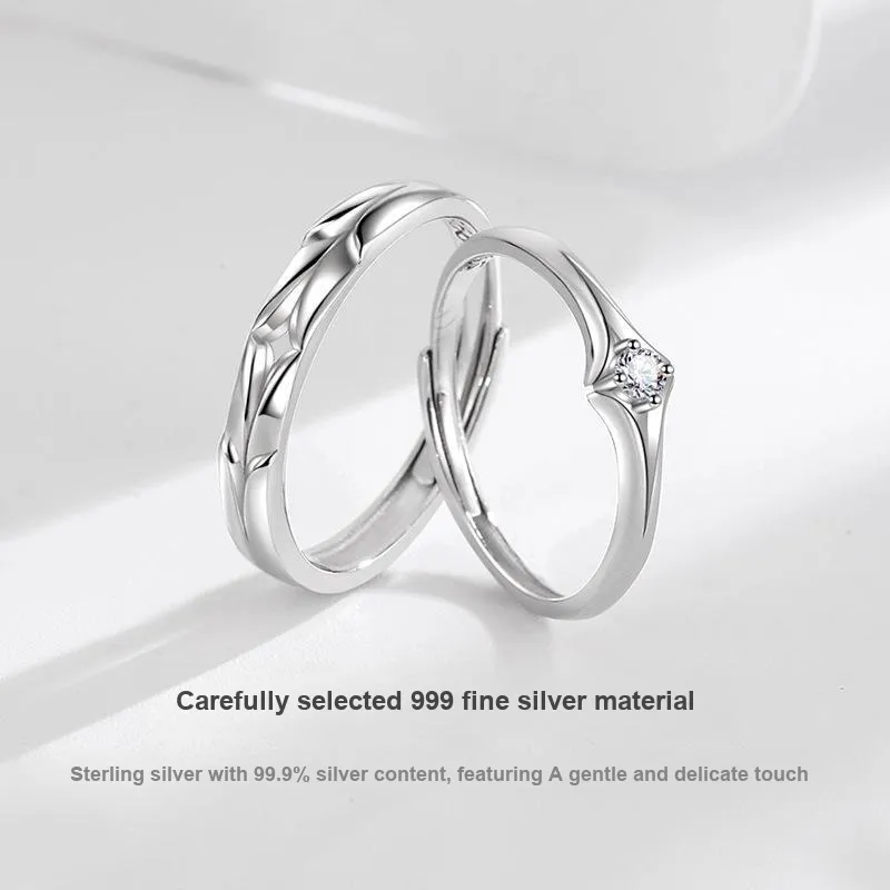 DAWO 999 Fine Silver Rings Unisex-2