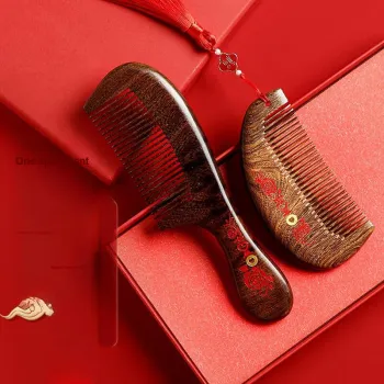 ANTINOB New Chinese Style Massage Comb With Zitan Wood Hairdressing Tools Portable