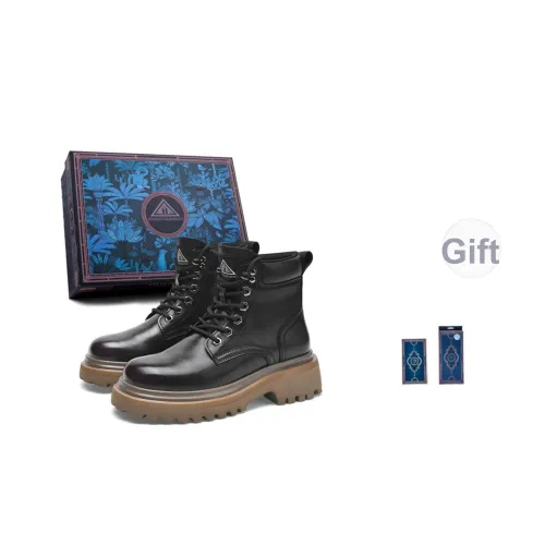 Masongarments Crew Martin Boot Unisex Mulberry Red