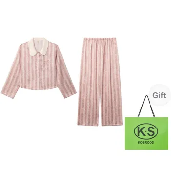 Kosrood Pajama Set Women's Peach Leaf