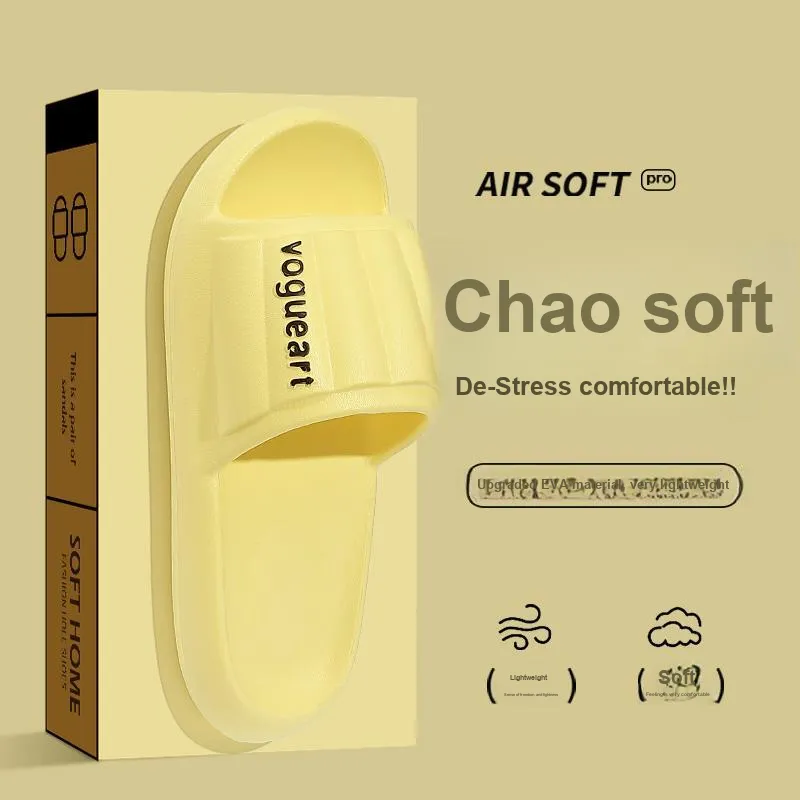 Foot Recreation Home Practical Summer Slip Resistant Quiet Bathroom Bathing Soft Sole Slippers-19