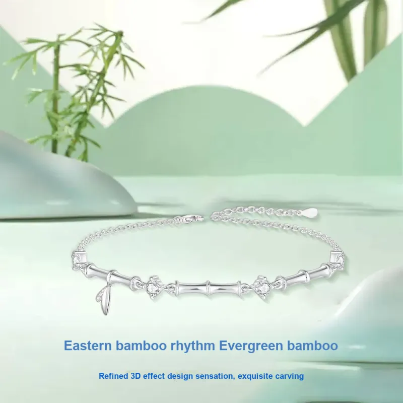 NUSQ Sterling Silver With Zircon Bracelets Women's-4