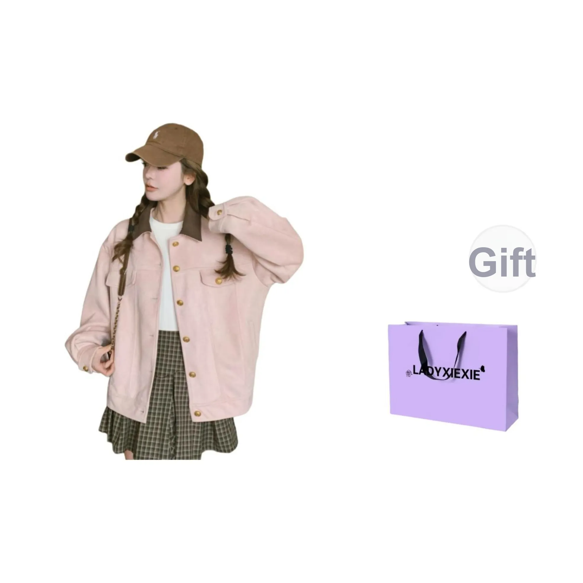 LADYXIEXIE Розовый Женский Куртки