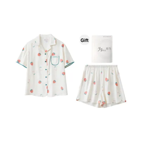 Red Beans At Home Пижамный комплект Женские Экрю