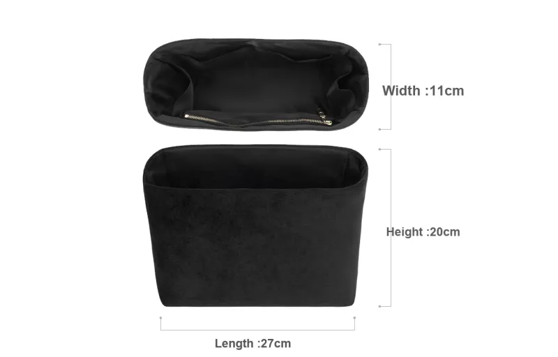 Lan Bao Fan German Fleece Bag Accessory Bag Insert Unisex Black-2