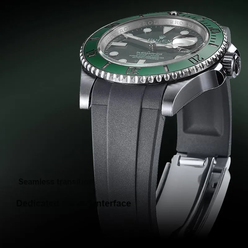 IStrap Rolex Compatibility Watch Band 20mm Rubber Material-14
