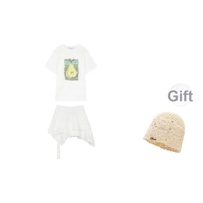 ELF SACK Two Piece Skirt Sets Women's-3