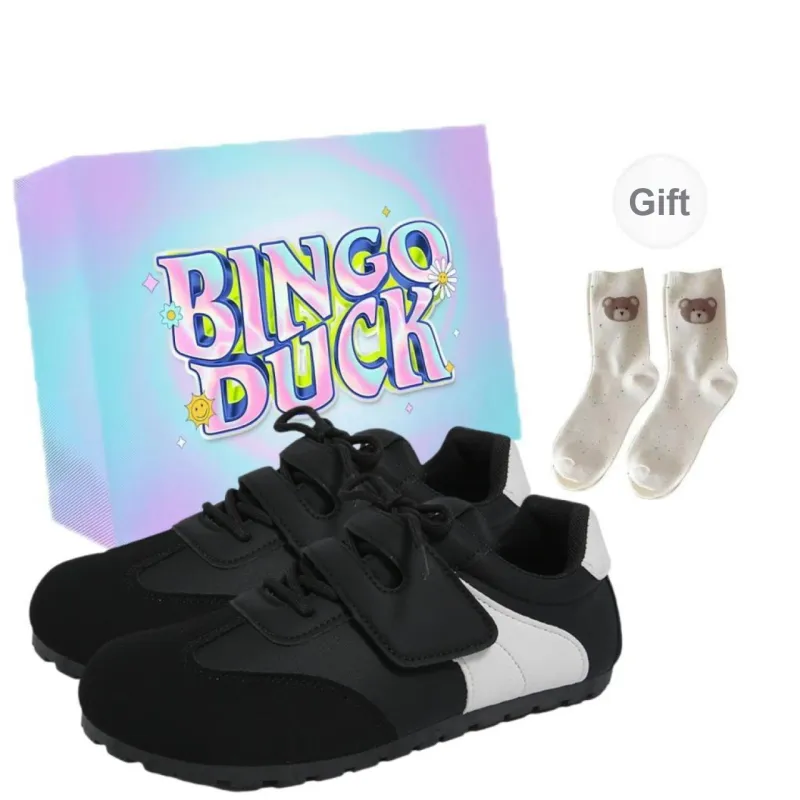 BINGO DUCK Shock Absorbers Slip Resistant Breathable Low Top Casual Shoes Women's-5