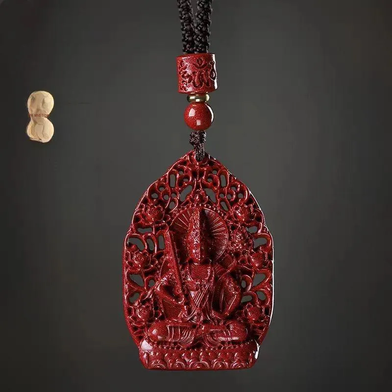 Lingxiang Yurun Cinnabar Necklaces Unisex-8