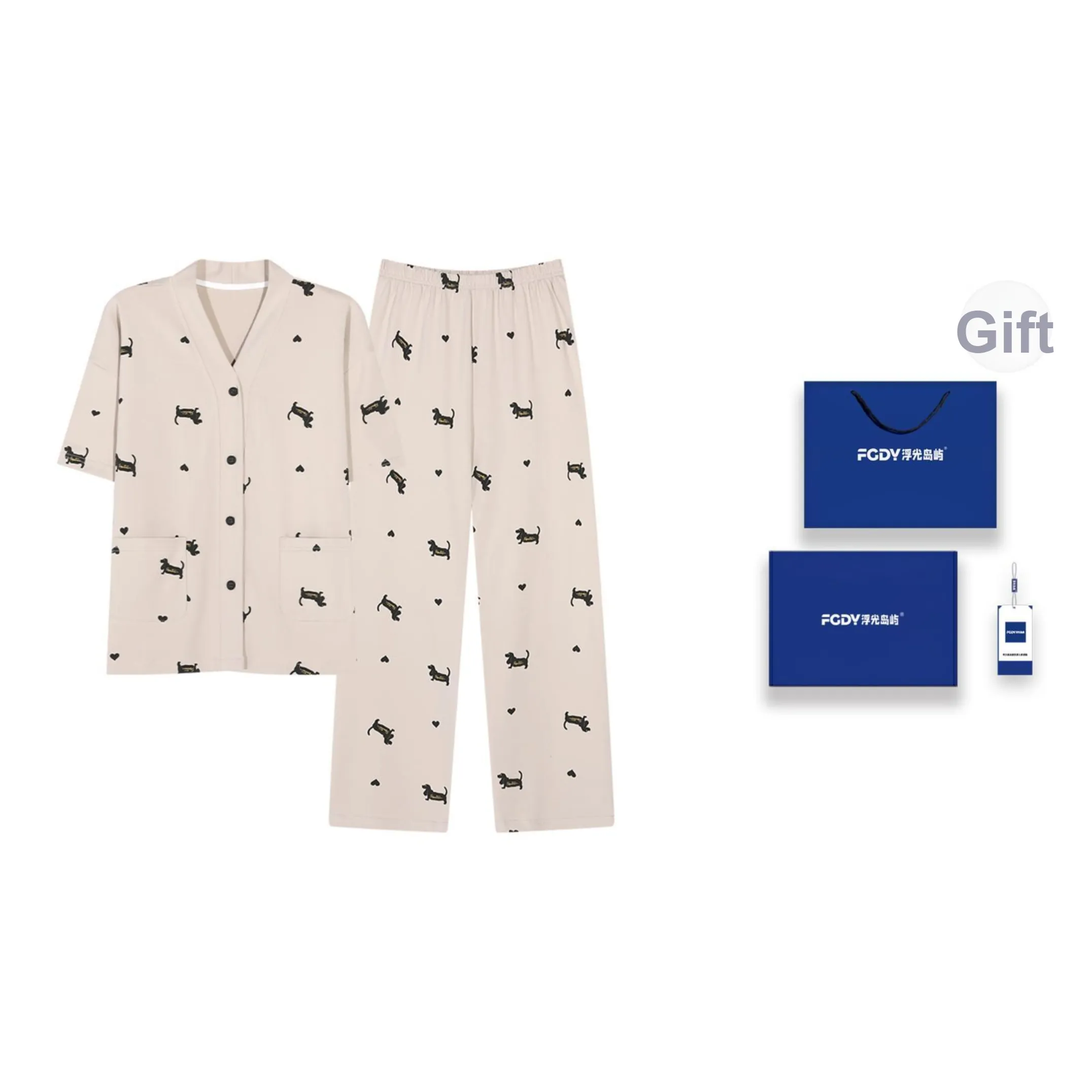Floating light islands Women's Pajama Sets