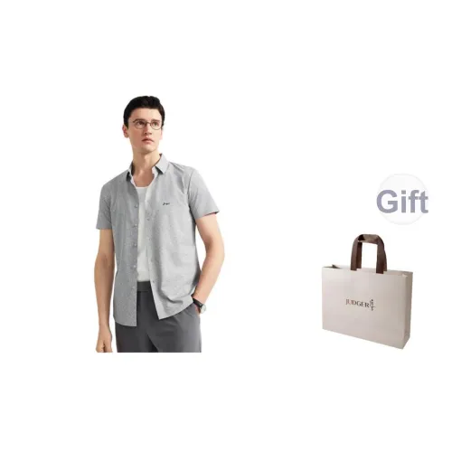 JUDGER Серый Мужская Рубашка