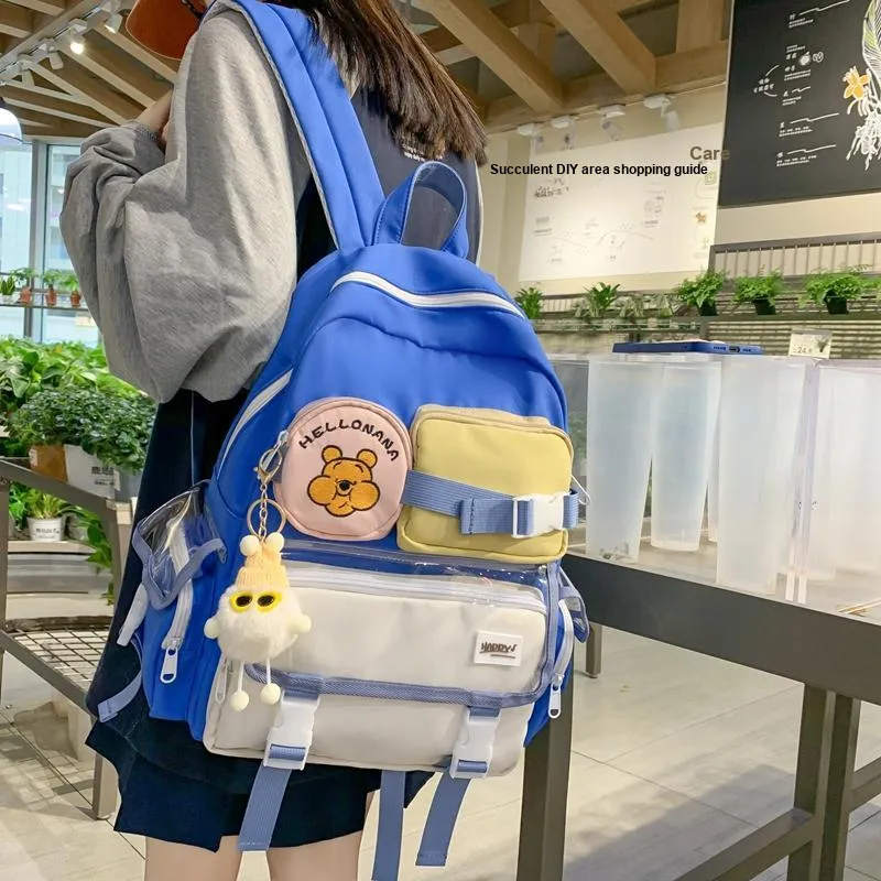 Wolfhorse Nylon Backpack Unisex Multicolor-11