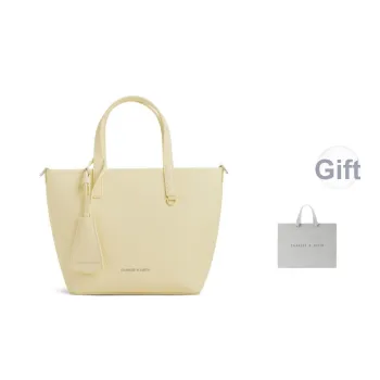 CHARLES&KEITH PU Tote Crossbody One Shoulder Handbag Women's Multicolor