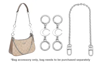 Lan Bao Fan Alloy Metal Bag Accessories Women's Silver