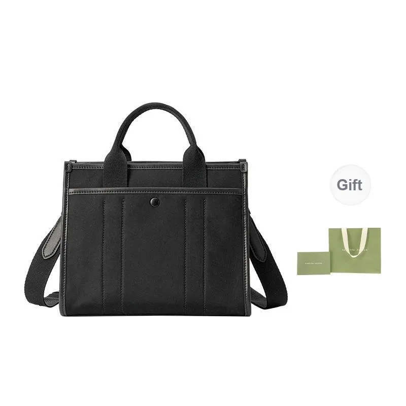 VANESSA HOGAN Fabric Shoulder Bag Crossbody Bag Unisex Black/Gray-6