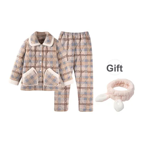 Maultiay Пижамный комплект Осенний и Зимний Женский