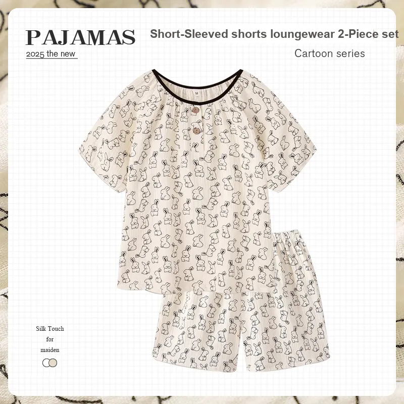 O'MESIK Pajama Set Women's Apricot-1
