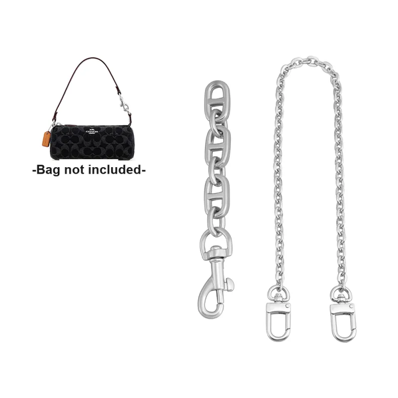 Jingxi Metal Bag Strap Women's Gold Tone/White-5