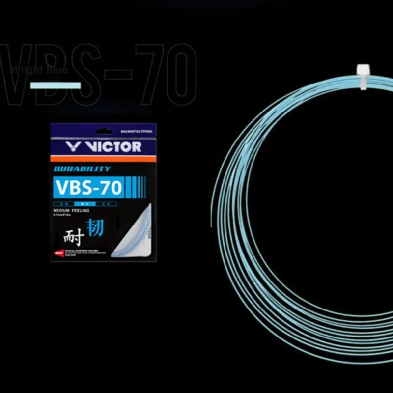 VICTOR Badminton Racket Strings 3 Pcs Pack Light Blue-1