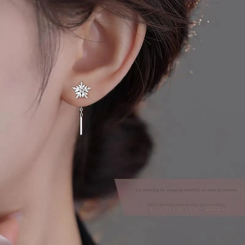 ZWU S 999 Fine Silver Earrings Women's-4
